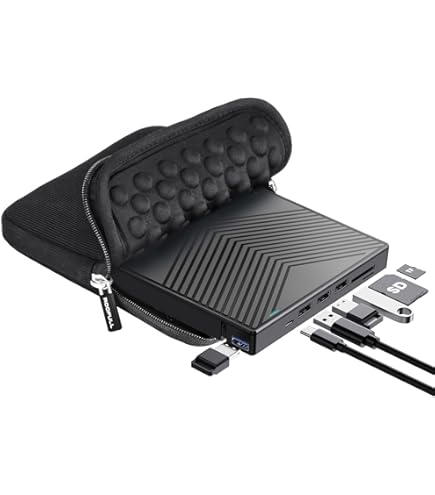 Amazon.com: ROOFULL External CD DVD Drive for Laptop 8-in-1 USB