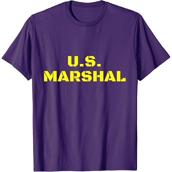 US Marshal / Military Special Forces T-Shirt – Black, Cotton, Short Sleeve, Graphic Tee (Men's, New Without Tags)