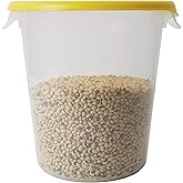 Rubbermaid Commercial Lid, for Round Food Storage Container, Yellow, Fits 6-8 Qt. Containers