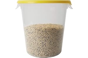Rubbermaid Commercial Lid, for Round Food Storage Container, Yellow, Fits 6-8 Qt. Containers