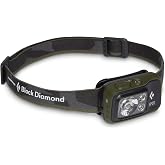 BLACK DIAMOND Spot 400 Headlamp, AAA Powered, Dimmable Bright BD Dark Olive | 400 lumens, red night vision, Brightness Memory, PowerTap, battery meter tracks runtime, dual-fuel compatibility