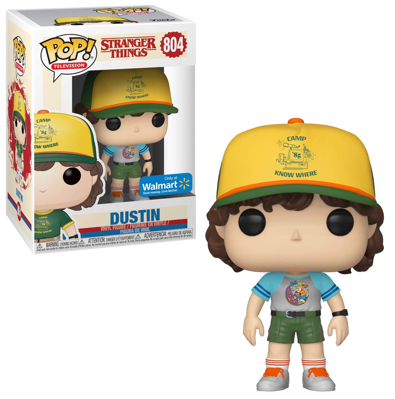 Funko 39233 Pop! Television: Stranger Things - Dustin (Arcade Tee Special Edition) #804