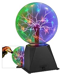 7-Inch Colorful Plasma Ball – Tesla Coil Globe