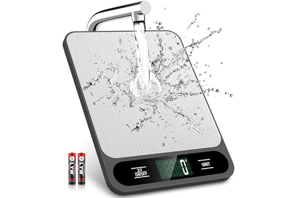 Mik-Nana Food Scale, 10kg/22lb Digital Kitchen Scale Weight Grams and Ounces for Baking Cooking Coffee Package Postage, 6 Uni