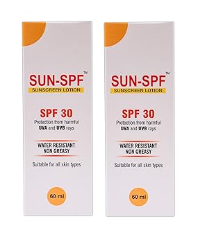 SUN SPF 30 Sunscreen Lotion (Pack of 2 * 60ML)