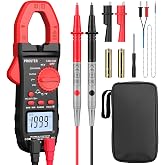 Proster Clamp Meter 2000 Counts TRMS, AC Current Clamp Multimeter | NCV Continuity Resistance Temperature Hz Test AC/DC Voltage Resistance Continuity Diode Backlit LCD for Home &amp; Industrial Use