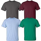 Gildan Men's Heavy Cotton Short Sleeve T-Shirt, Style G500, Multipack of 1|2|4|6|10, Make Your Own Customized Set!