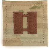 USAF O-3 Captain 2x2 OCP Spice Brown Rank With Hook Fastener