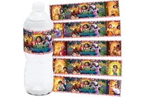 Phoenix Party 20 Encanto Water Bottle Labels Stickers Bottle Label Birthday Decorations Party Supplies, 5 Patterns
