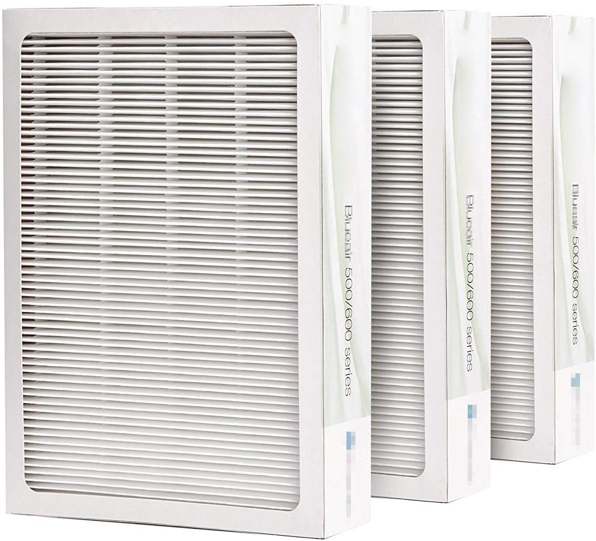 Simuke composite three-layer filters for Blueair Classic 500/600 series, compatible with 501, 503, 510, 550E, 555EB, 601, 603, 650E, 505, 605, 680i air purifier