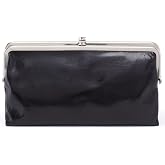 HOBO Women's Lauren Leather Clutch-Wallet | Vintage Inspired Frame, Hidden Magnet Closure, Nine Card Slots, Everyday Size