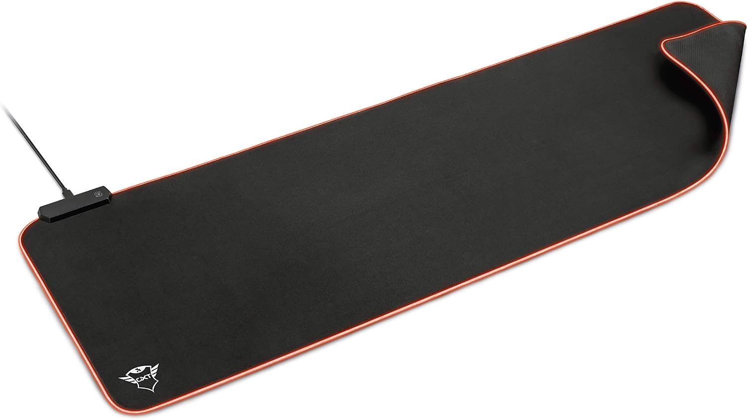 GXTrust 764 Glide Flex Gaming Mousepad, XXL Desk Mat 30x93cm with RGB LED Illuminated Edges, Optimised Surface Texture