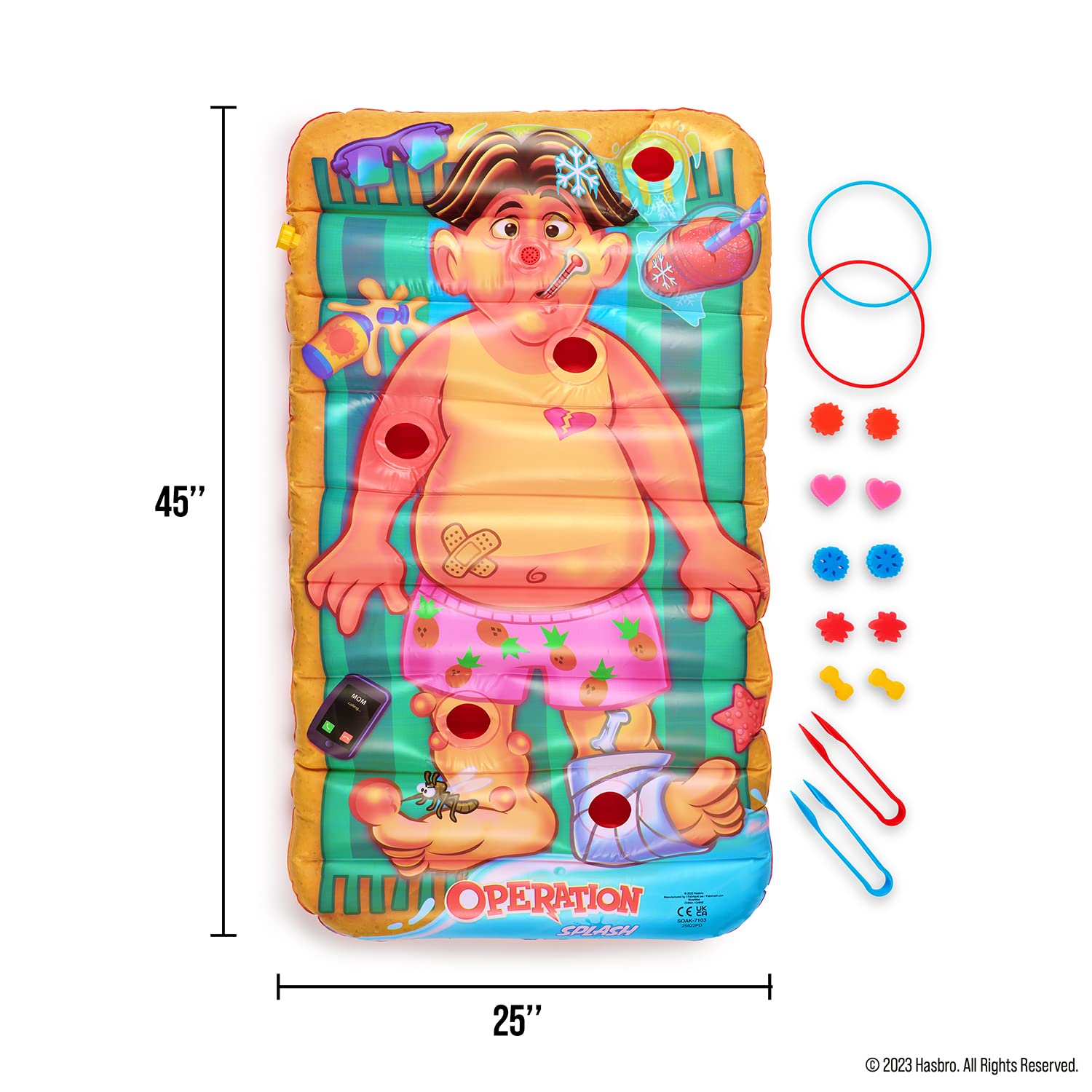 Hasbro Operation Splash Game – Family Game for Your Yard – More Water, More Fun!