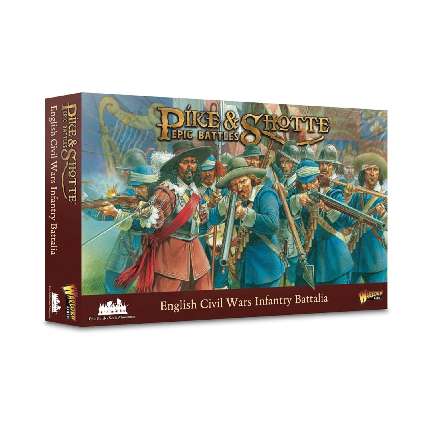 Warlord Games English Civil Wars Infantry Battalia - Plastic Miniatures for Pike & Shotte Epic Battles Highly Detailed Miniatures for Table-top Wargaming