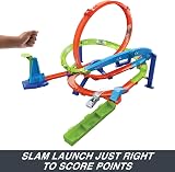 Hot Wheels Lets Race Netflix Action Loop Cyclone Challenge Track Set 1:64 Car view 4