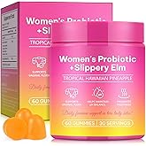 Vaginal Probiotics Gummies for Women 60 Count - Natural Feminine Vaginal Health Supplement for pH Balance, Odor Control, Yeast Balance, Flora & Immune Support - Vegan, Gluten-Free - Tasty Pineapple