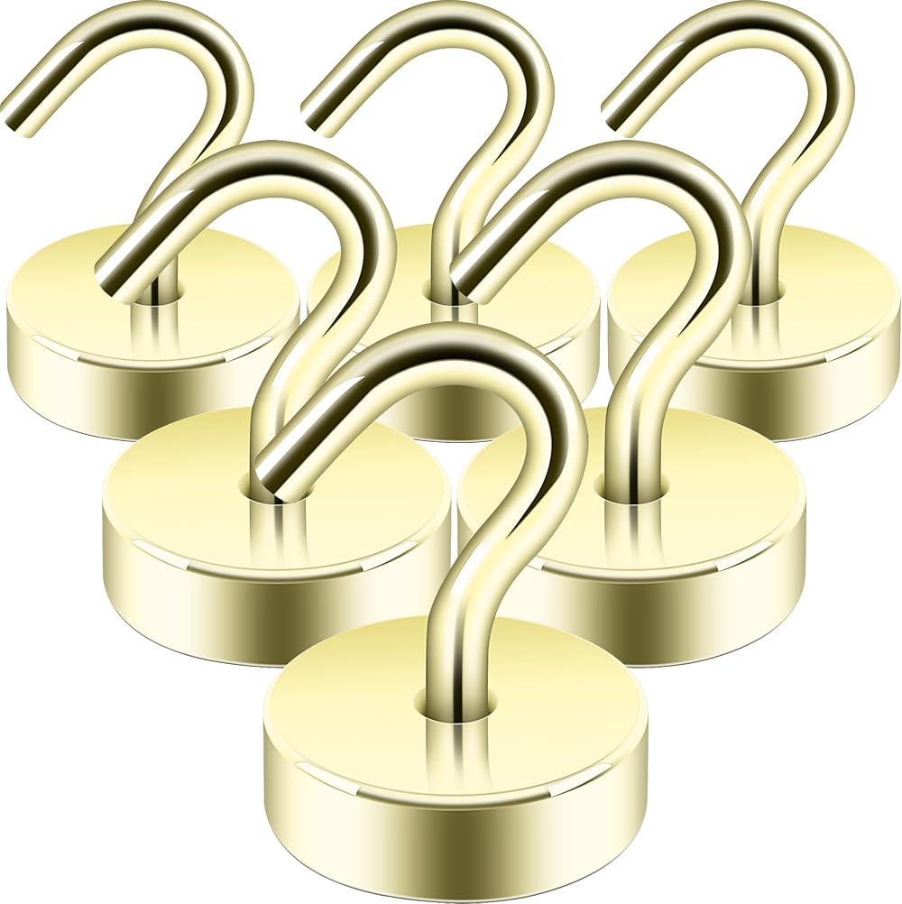 Neosmuk Magnetic Hook 4 kg Gold Neodymium Strong Indoor Outdoor