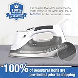 BEAUTURAL 2400W Steam Iron with LCD Display & Double Ceramic Soleplate view 5
