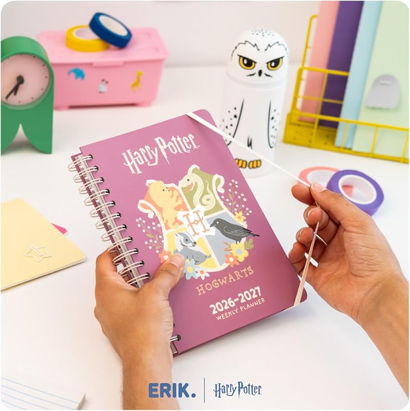 Agenda escolar Harry Potter 2026 2027 Semana Vista