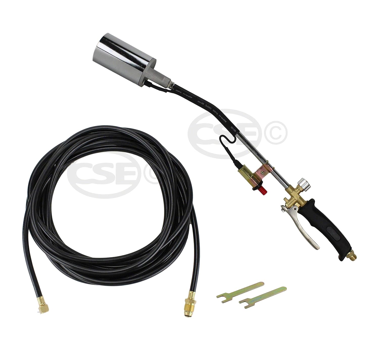 TITUS PushStart Propane Torch DualHead, 30 Foot Hose Automotive Propane Torches