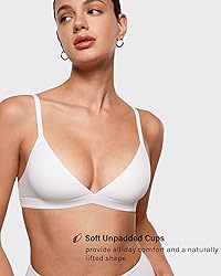 INLYRIC Women's Inbarely Triangle Bralette Plunge