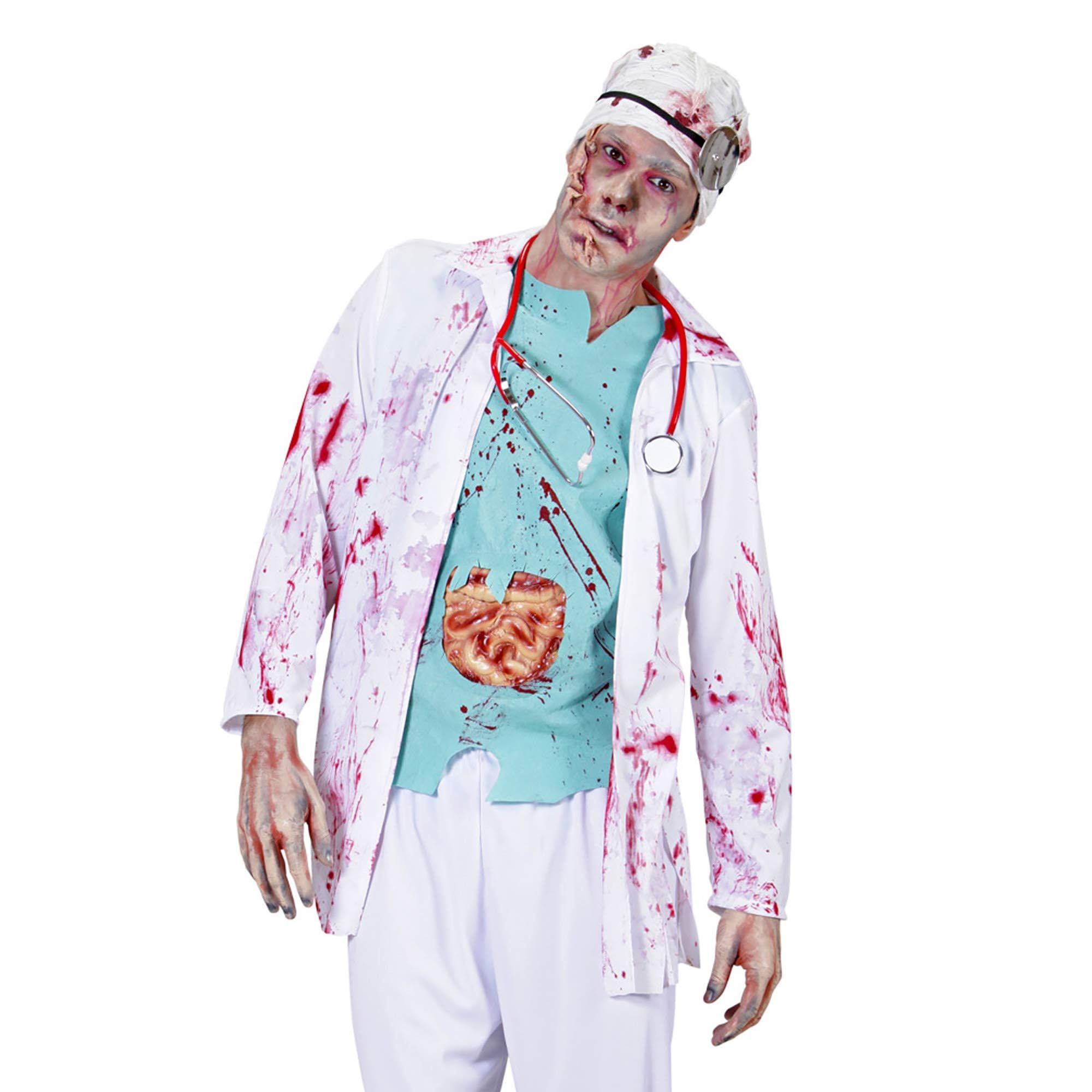 Widmann 9485Z Adults' Zombie Doctor Costume, Multi-Colour, M/L