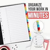 [Brand] [5 Pack] A4 File Dividers A-Z Tabs 150gsm Multipunched Reinforced view 3