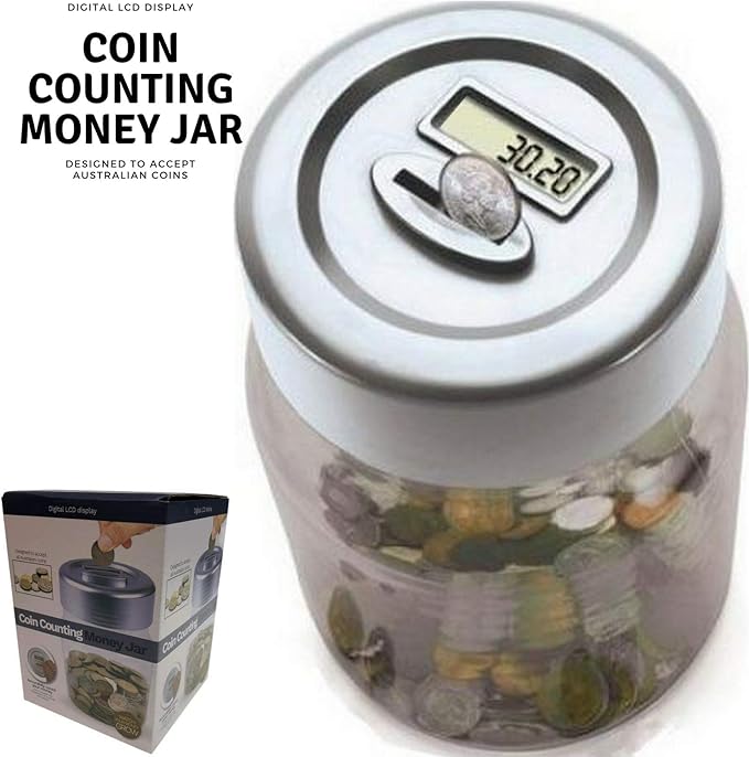 Digital Coin Counting Money Jar Toys & Games