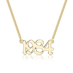 1984 Necklace, 36th Birthday Gifts for Women Birth