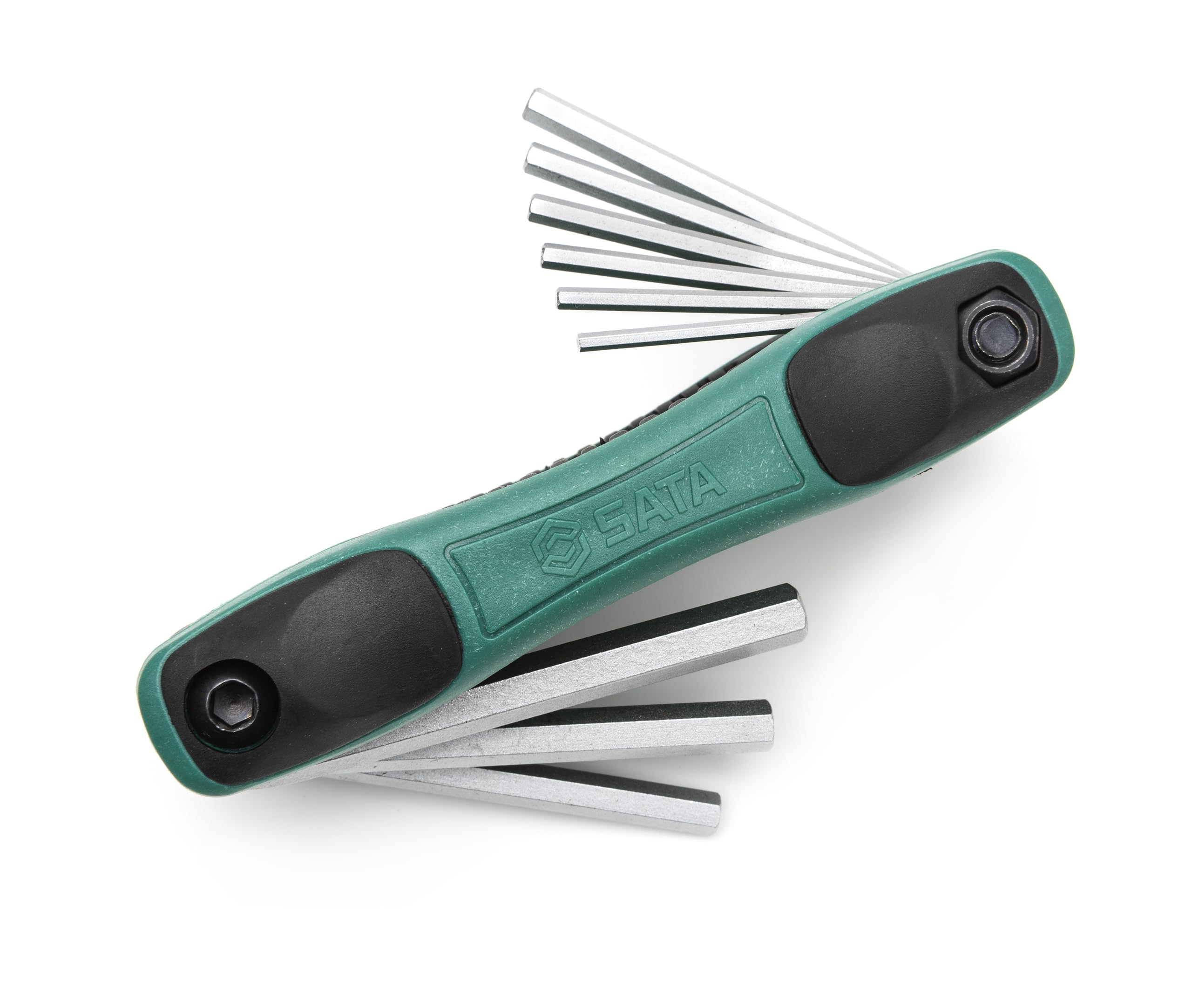 Sata 9pc Hex Key Copmact and Easy Grip Fold-Up Set SAE
