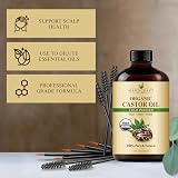 Handcraft Blends Cold-Pressed Organic Castor Oil 118 ml Glass Bottle view 3