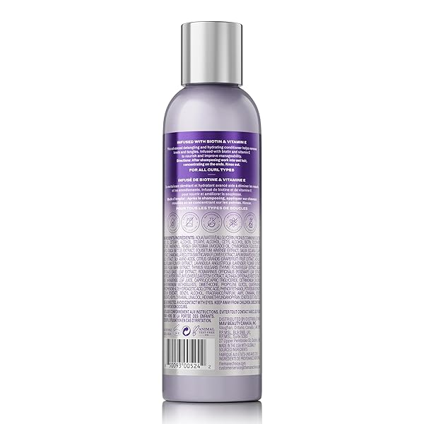 THE MANE CHOICE THE ALPHA EASY ON THE CURLS HYDRATION CURLY HAIR CONDITIONER, NOURISHING DETANGLING CONDITIONER ENRICHED WITH BIOTIN & VITAMIN E, SULFATE & PARABEN-FREE, 8 OZ