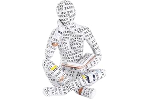 Joogour Modern Reading Woman Figurine - Home Decor Pulp Thinker Statu, Bookworms Abstract Sculpture Decoration for Home, Office, Living Room (C)