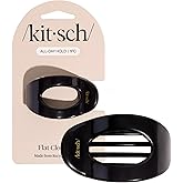 Kitsch Small Flat Claw Clips for Women - Stylish Flat Hair Clips for Women, Strong Hold for Thick & Fine Hair | Non-Slip for