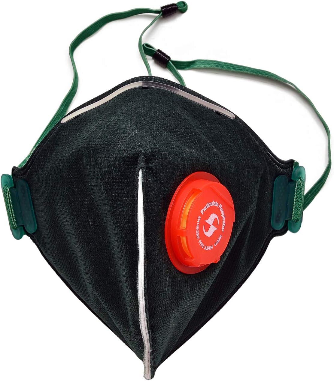 FFP2 Respirator Mask; Dust, Anti Pollution & More Valved Face Mask (10PACK) (10 Pack)