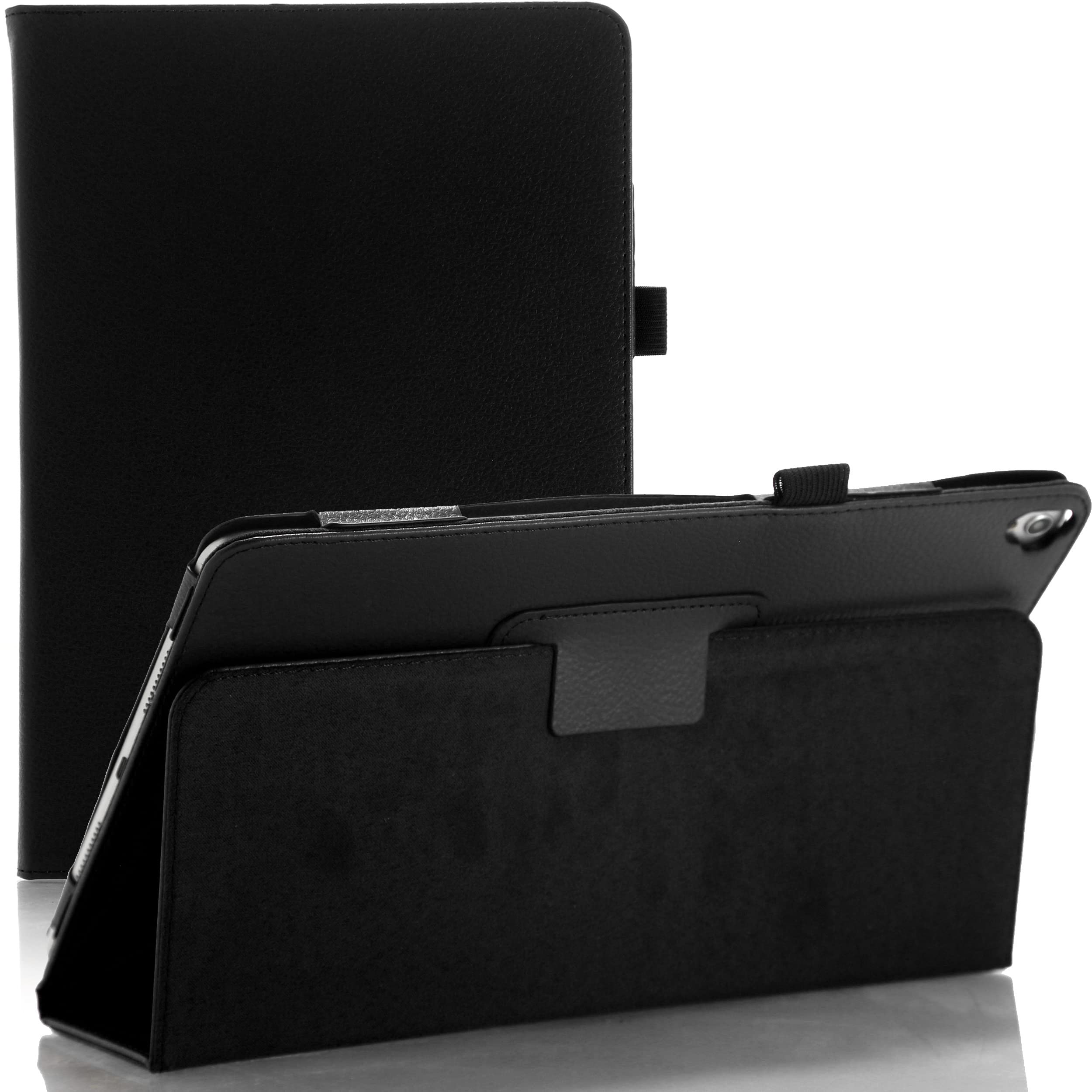 Leather Folio Flip Case - iPad, 10.2 - 7th to 9th Gen; 10.5 Pro, 2019 Air - Black