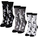 Coume 3 Pairs Barber Socks Hairdresser Socks Novelty Funny Casual Crew Socks Dress Socks Birthday Christmas Gifts for Men Women