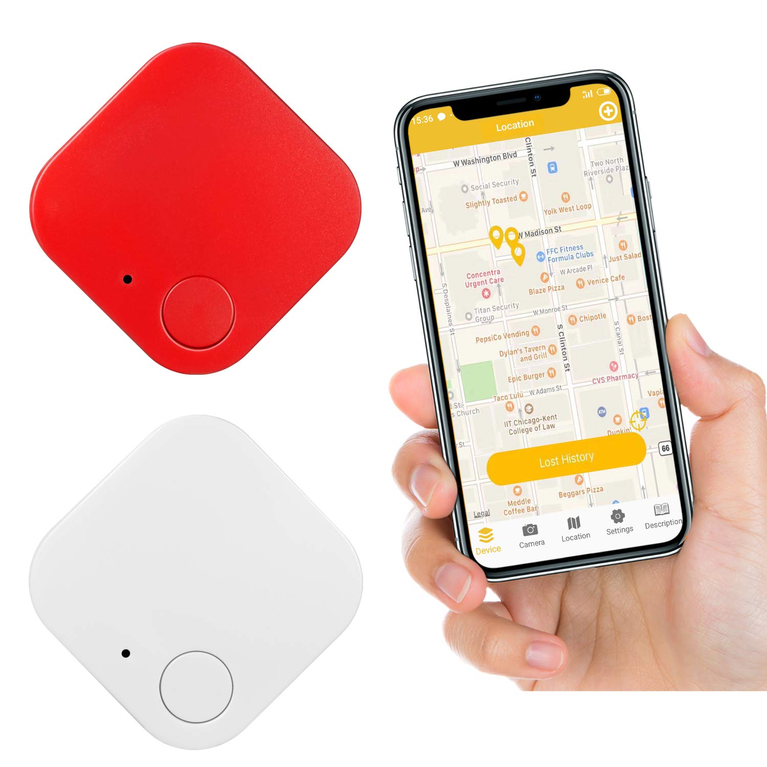 Keys 066 Camera Key Finder Smart Tracker with AntiLost Alarm Reminder