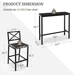 Cozyman Outdoor Bar Height Table and Chairs Set, 3