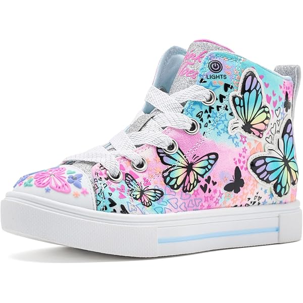 Amazon.com | SKECHERS Girls X James Goldcrown-Uno Lite-Flutter