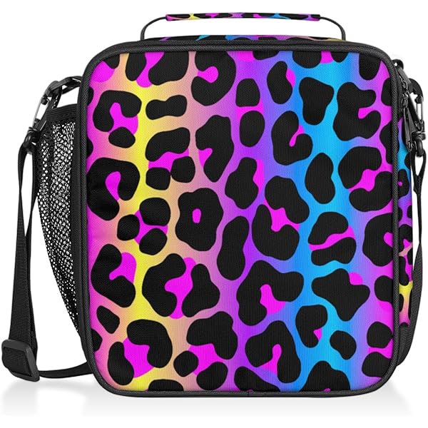 Amazon.com | Leopard Print Cheetah Neon Gradient Backpack