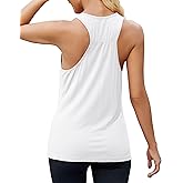 Mippo Workout Tops for Women Sleeveless Athletic Running Yoga Tank Tops Racerback Breathable Gym Sports Exercise Shirts