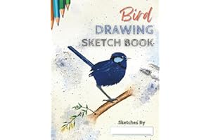 Bird Drawing Book: 80 Large Blank Pages With High Quality Paper to Draw, Sketch or Doodle Birds and Any of Your Other Favorit