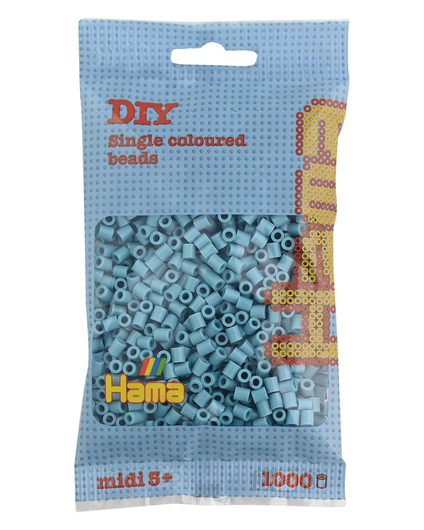 Hama Beads Bag | Approx. 1000 Midi Fuse Beads | Mosaic Decoration Arts & Craft for Creative Children Ages 5+ | Turquoise
