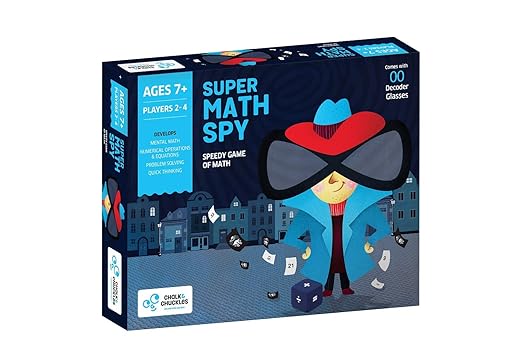 Chalk and Chuckles Super Math Spy, Multi Color