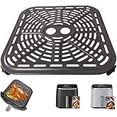 HEISENLIN 6QT Air Fryer Grill Pan for COSORI Turboblaze 9-in-1 6QT Air Fryers, Upgraded Replacement Grill Plate Grate Crisper Tray Plate Rack Grid Shelf for COSORI 6QT, Nonstick, Dishwasher Safe