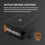 GAMDIAS HELIOS M1-850B 850W 80 Plus Bronze Power Supply PSU UK view 3