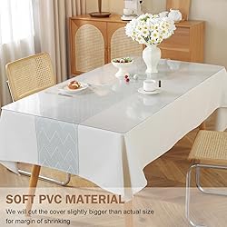 LovePads Clear Table Cover Protector 42 x 42