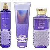 Bath & Body Works Fresh Cut Lilacs 3 Piece Bundle - Fragrance Mist - Body Cream - Shower Gel - Full Size
