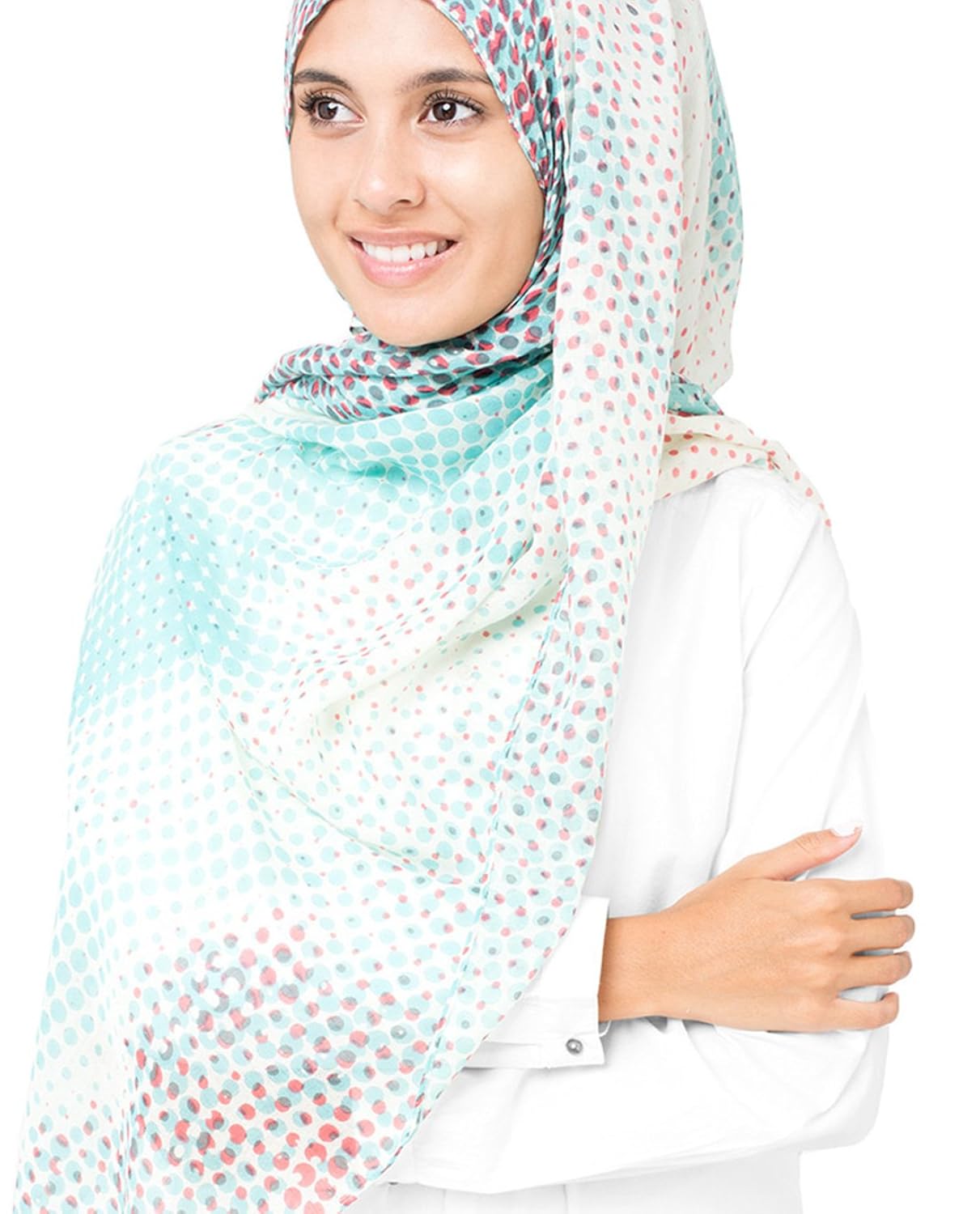 silk route sprout green women's hijab scarf